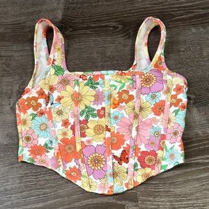 Floral Corset Top
